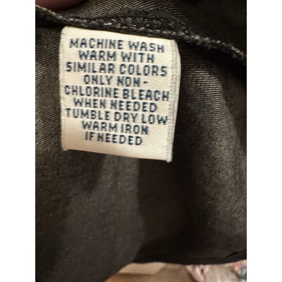 Go‎ Softly Patio Black Denim Embroidered Sleeveless Zip Dress 100% Cotton Size S - Picture 4 of 8